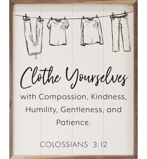 Clothe Yourselves Colossians 3 12 White